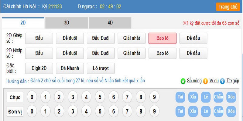 Lô đề 3 số nhà cái yêu cầu người chơi chọn 3 số trong khoảng từ 000 đến 999